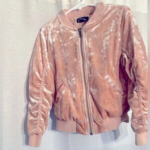 Velvet bomber jacket